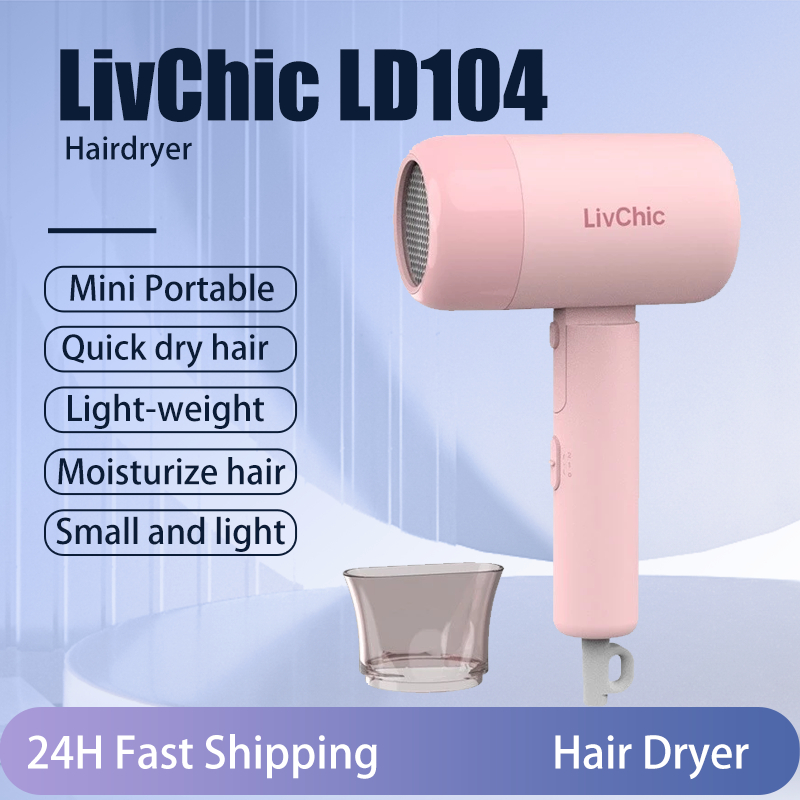 LivChic LD104 MINI FOLDING Travel Hair dryer pengering rambut lipat 2000 W Simply Foldable