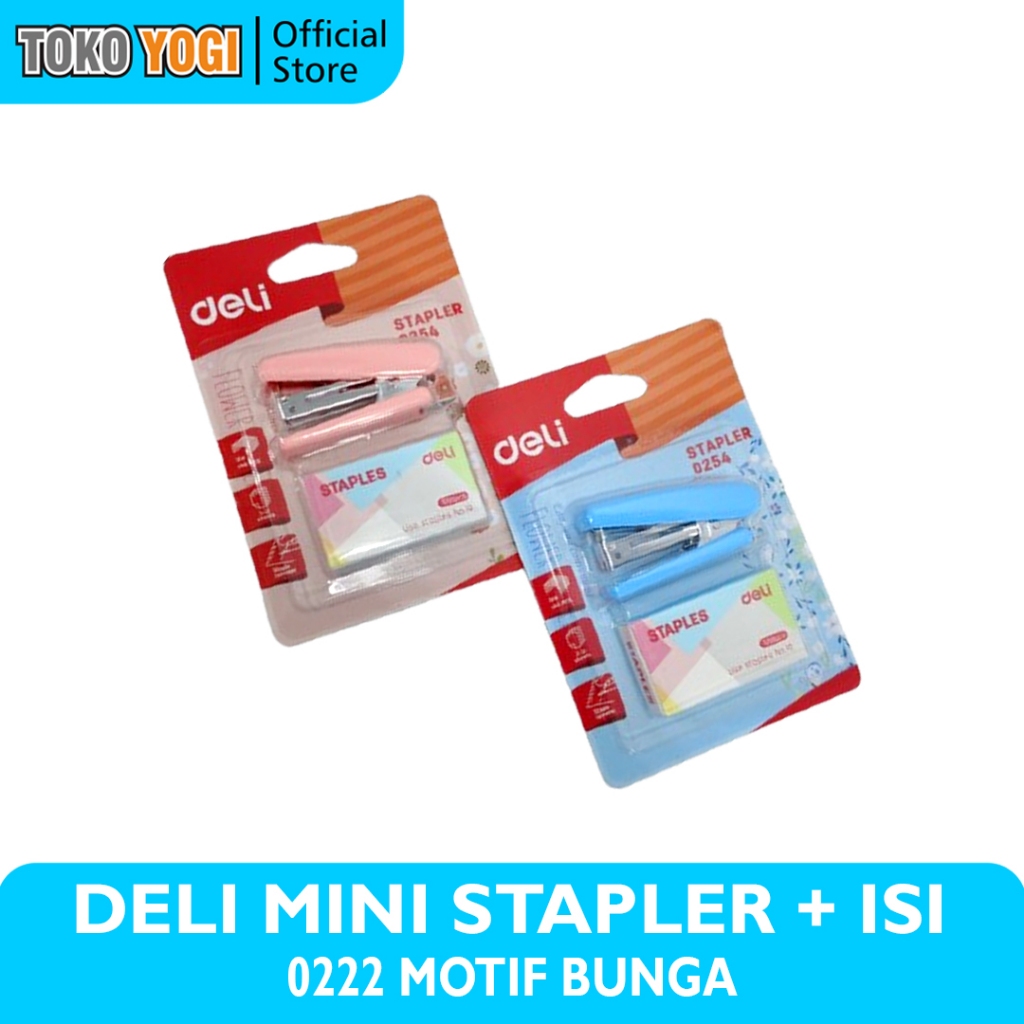 

DELI STAPLER MINI + REFFIL 0254 || SET STAPLES + ISI KECIL || RANDOM