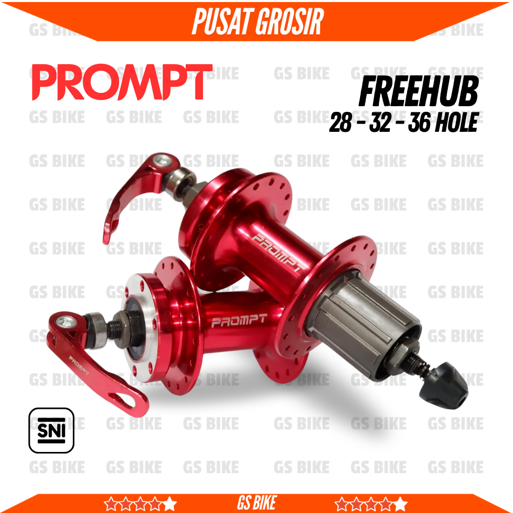 HUB FREEHUB PROMPT HOLE 28-32-36 SIX BOLT BEARING