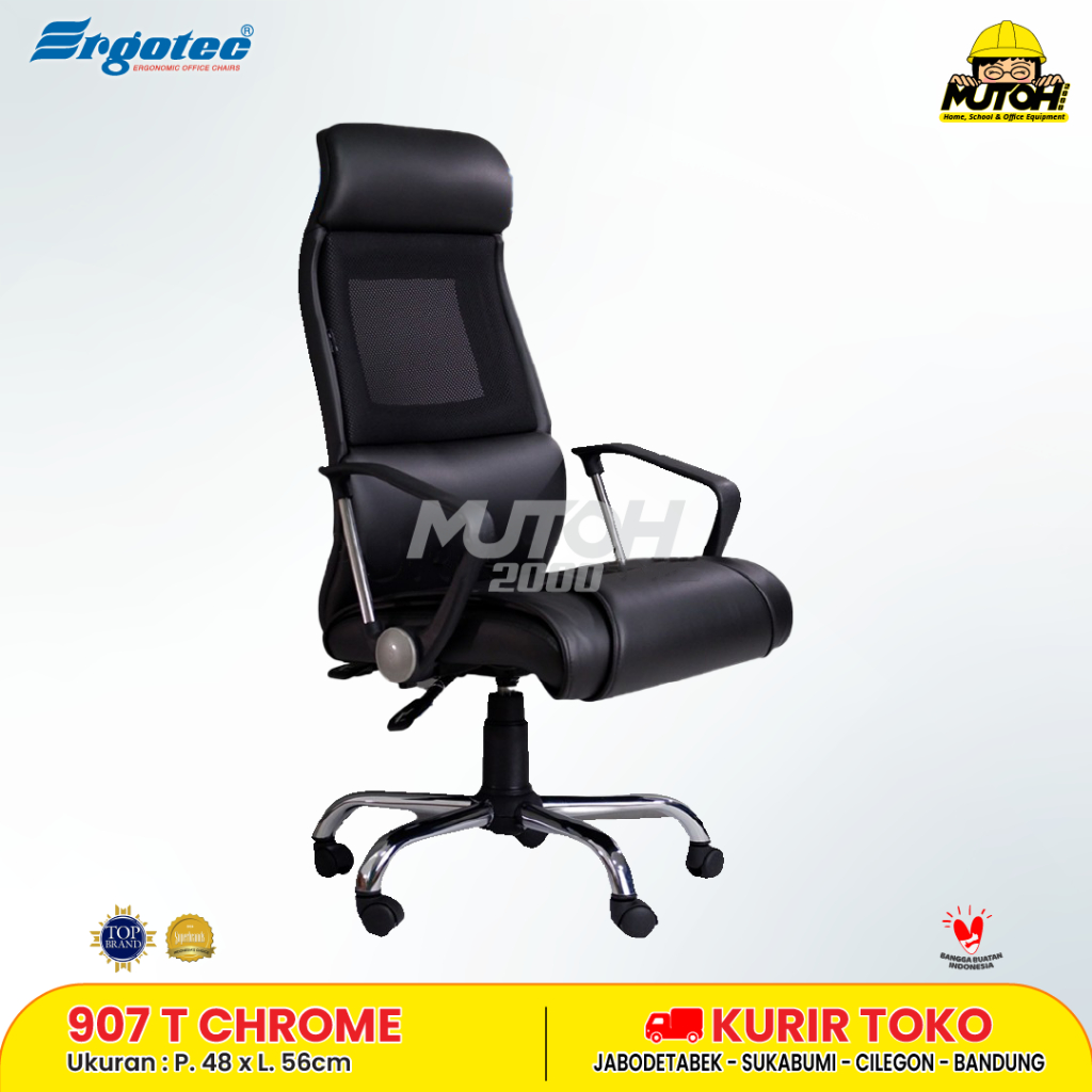 KURSI JARING DIREKTUR ERGOTEC 907 T CHROME