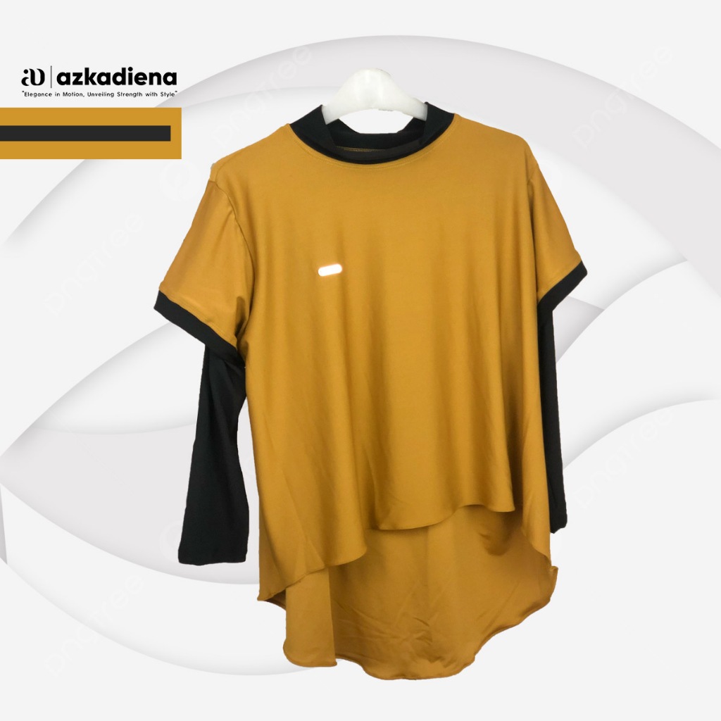 Atasan Baju Crop Top Wanita Tangan Panjang Basic Muslimah Lari Gym Bulutangkis Bersepeda  Kekinian