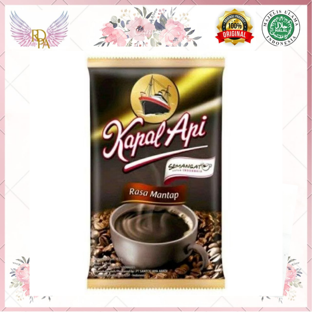 

Kapal Api Rasa Mantap 60 gr. Kapal Api Murni Kopi 100% Tanpa Gula