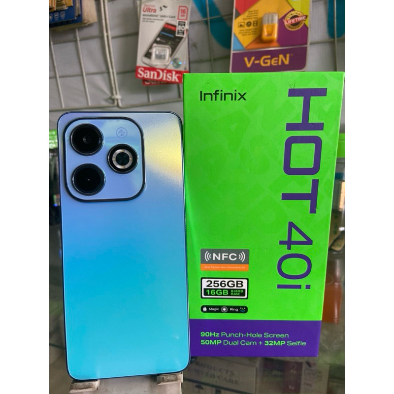 HP SECOND INFINIX HOT 40i LENGKAP DUS CASAN ORIGINAL