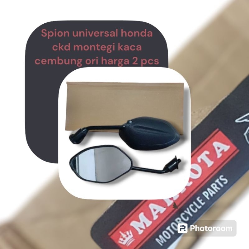 Spion motor ori beat mahkota ckd standar honda kaca cembung