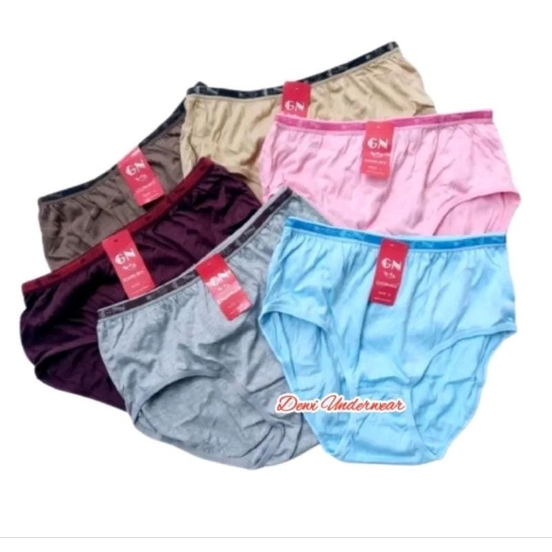 6 pcs CD wanita Golden Nick 935 | CD GN Model Baru Remaja Dewasa katun | Celana Dalam GN 935 Cewek P