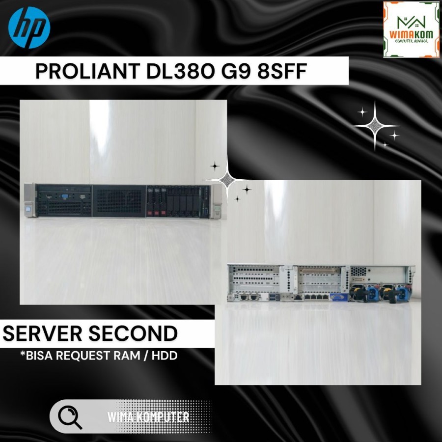 Hp ProLiant DL380 G9 Intel Xeon E5-2620v4X2 Ram 64gb Ddr4 Ssd 480Gb