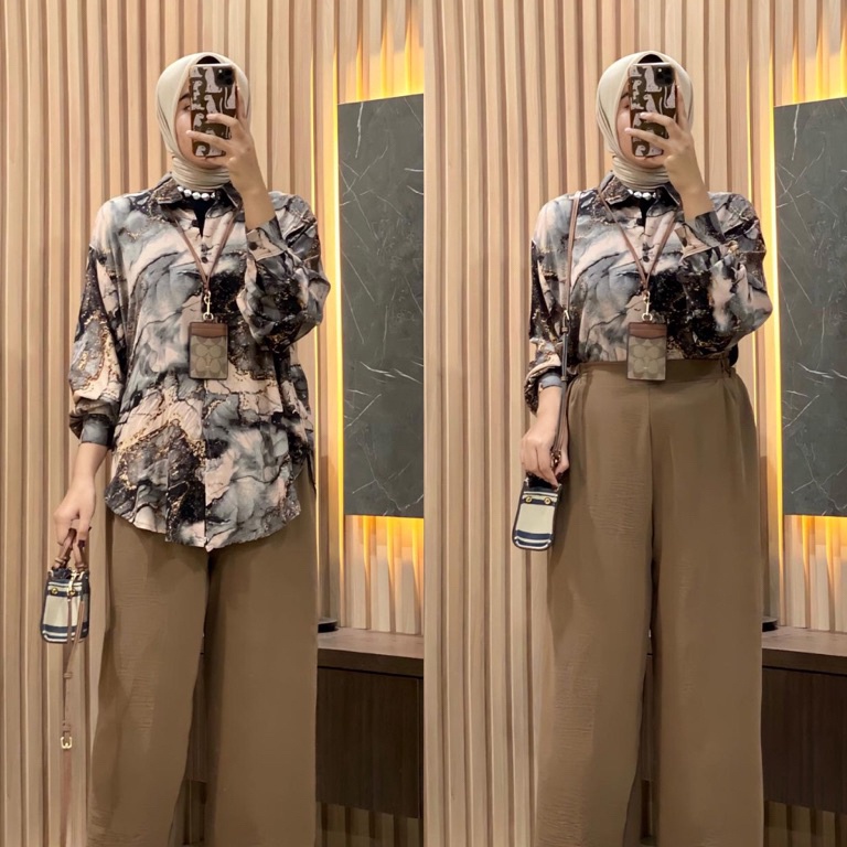 KODE M18I New Premium Anggrek Set Rayon Mix Crinkle Fit To Xl  Set Anggrek  One Set Anggrek  Setcel 