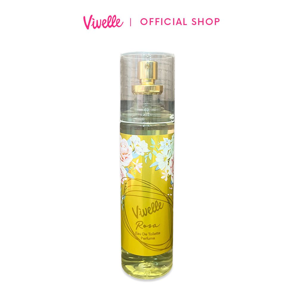 Vivelle Eau De Toilette Perfume Flower Scent Parfum Wanita 100 ml - Rosa(Gold) - Aroma manis red app