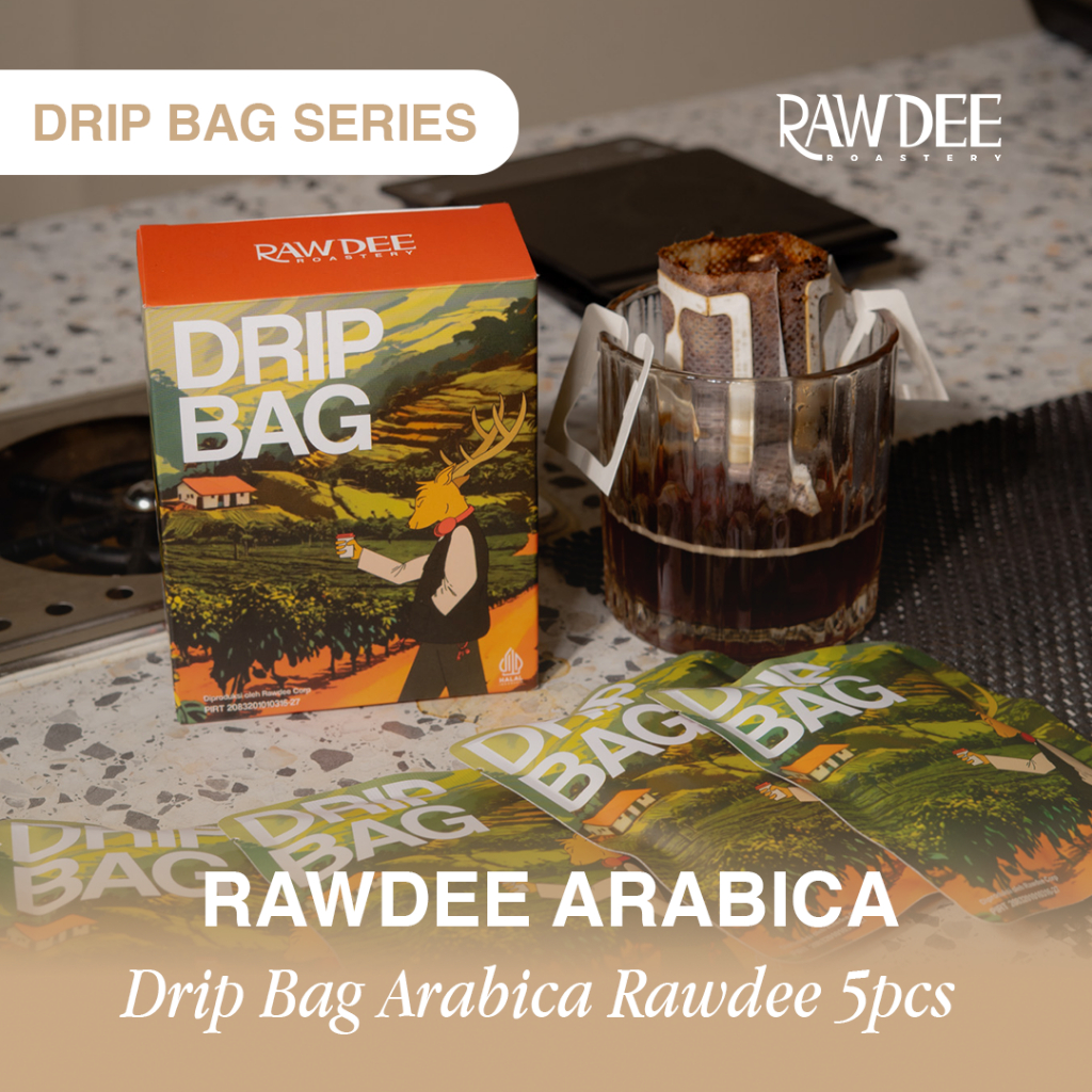 

KOPI DRIP BAG ARABICA RAWDEE isi 5 pcs
