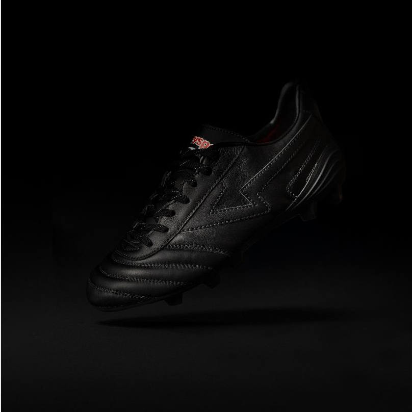 Sevspo - Maestro Leather Series All Black Sepatu Bola Kulit Asli