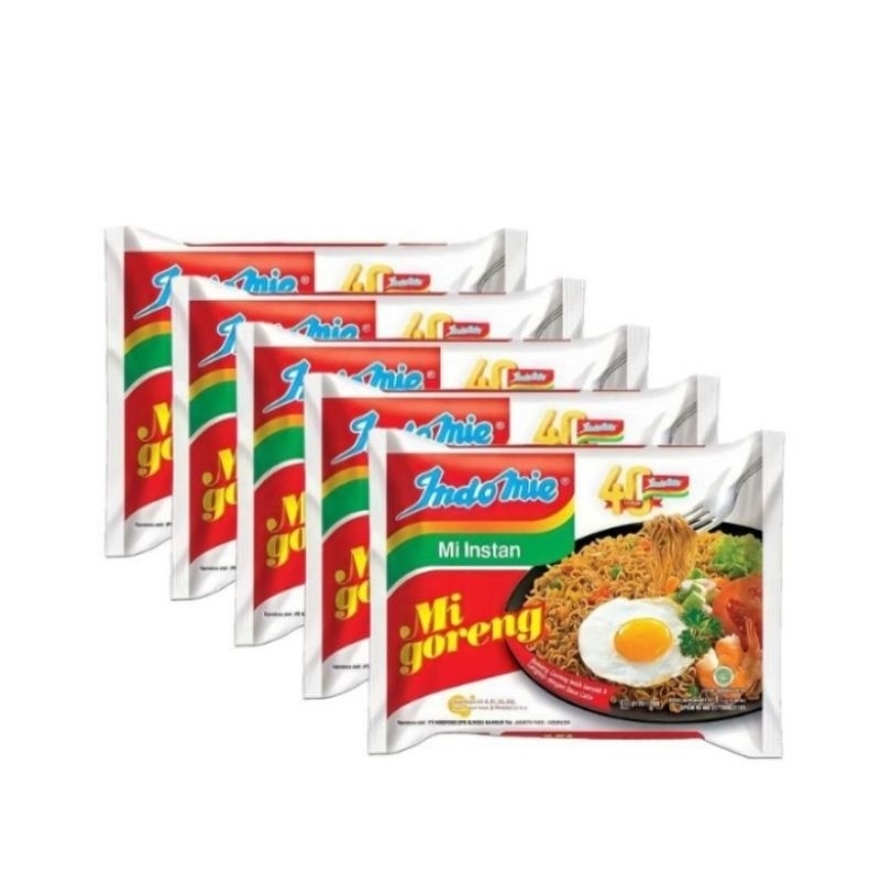 

Indomie goreng (1 paket isi 5 pcs)
