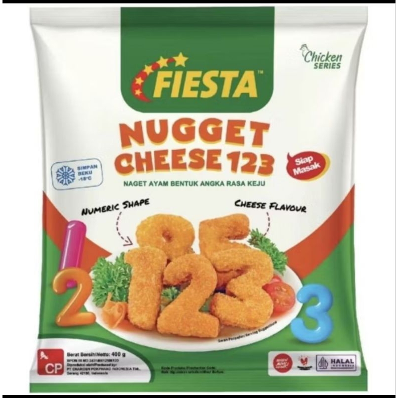 Fiesta Nugget Ayam Bentuk Angka Rasa Keju 1,2,3