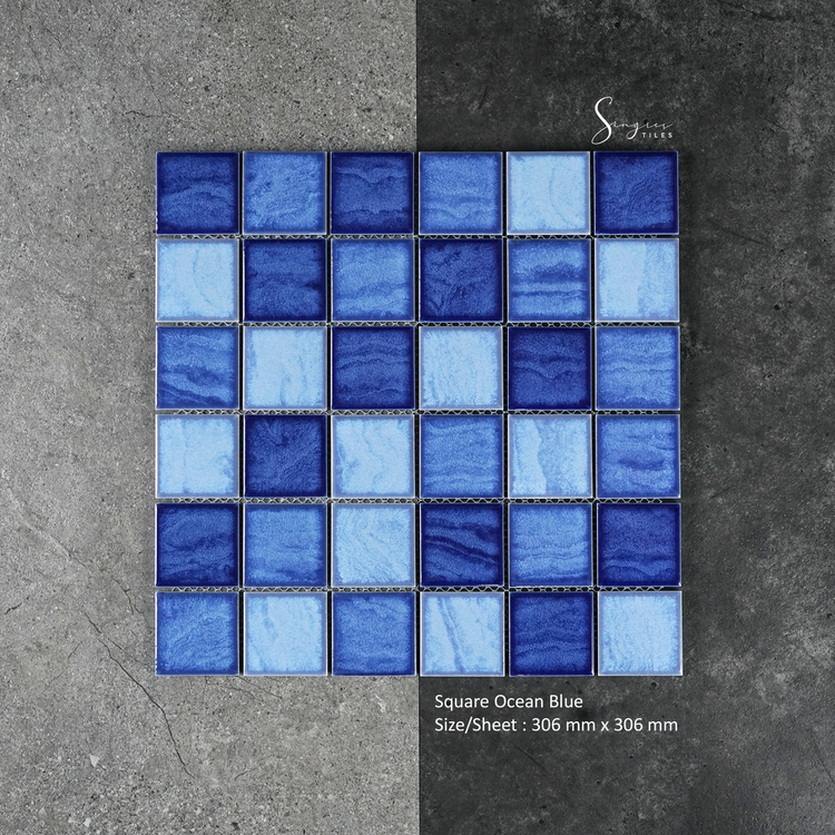 Singres Tiles - Blue Ocean Singres Mosaic Tiles