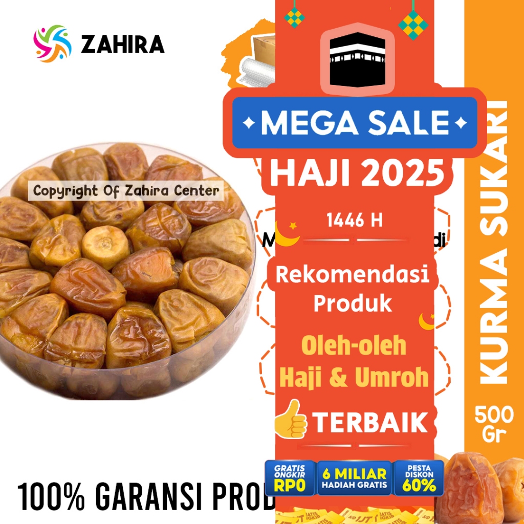 

Kurma Sukari Ruthob 500Gr Al Qassim Sukkari Ruthab Basah Lembut Besar Raja MPASI Air Jus Nabeez