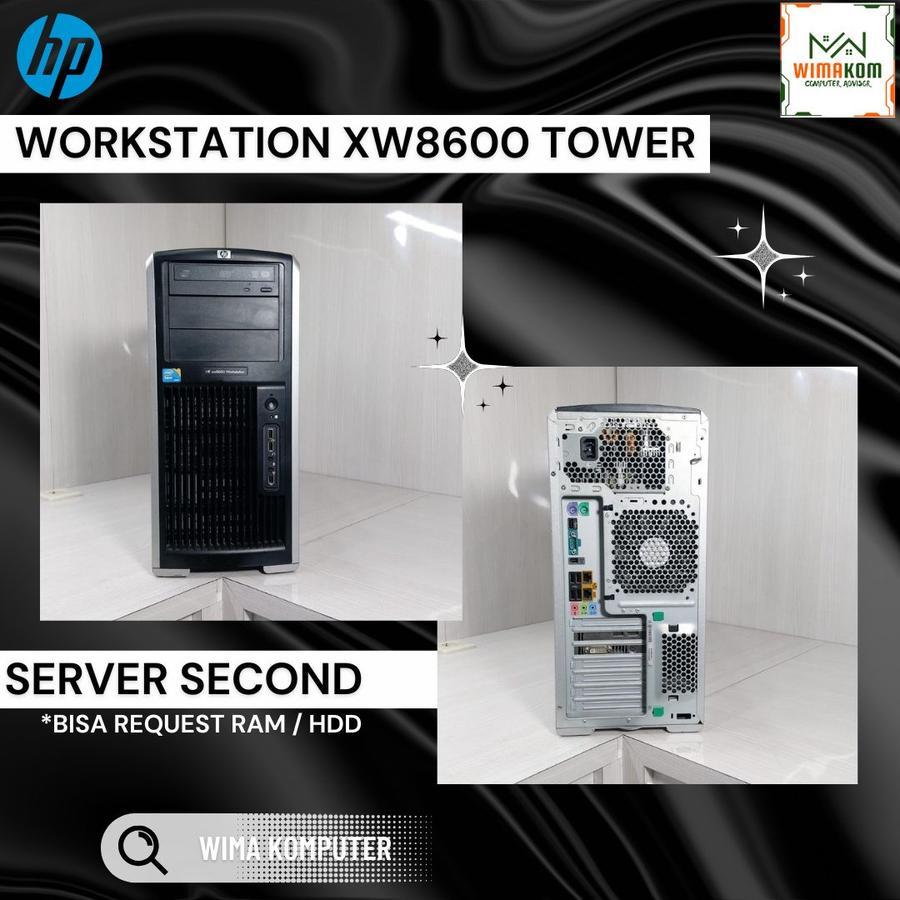 PC Server Workstation XW8600 Dobel Prosesor RAM 32 Gb SSD 128 VGA QUADRO 4 GB