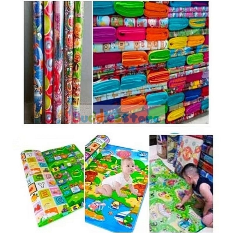 Karpet Spon Gulung Karakter - Tikar Piknik Uk 120x135 Cm