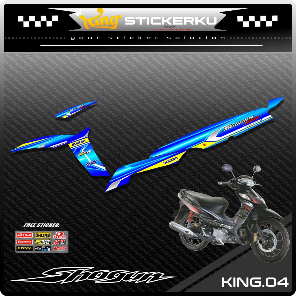 Sticker Striping New Shogun 125 SP- Stiker Striping Variasi Motor New Shogun . KS.04
