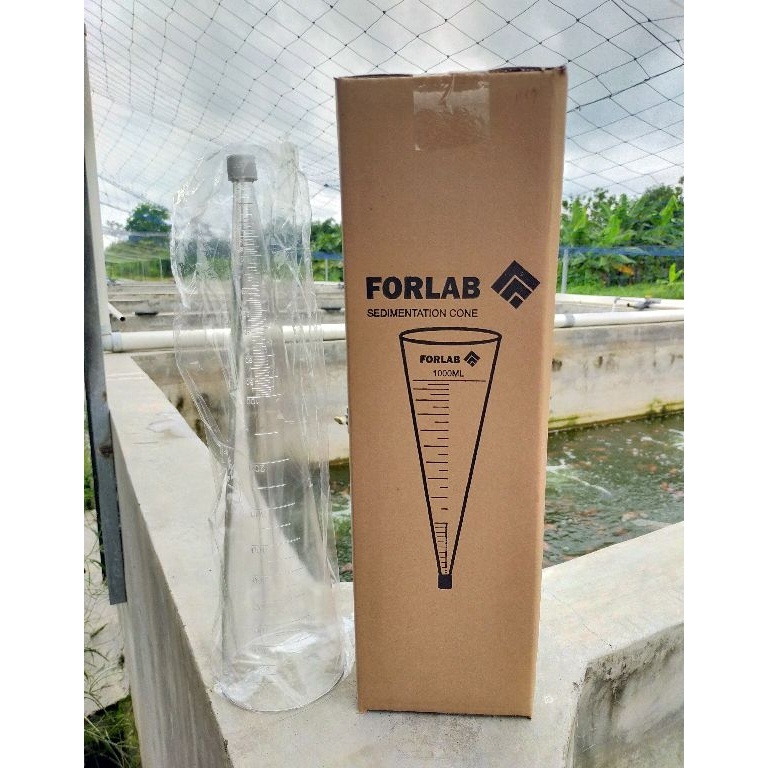 KODE B29N Imhoff Cone 1ml  1 Liter Gelas Ukur  Takar Bentuk Kerucut Merek FORLAB