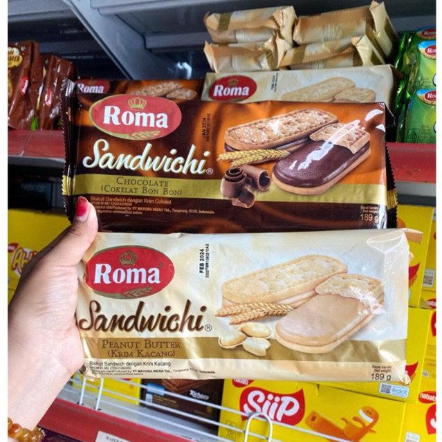 

Roma Sandwichi biskuit 189gr 1 dus isi 42pcs