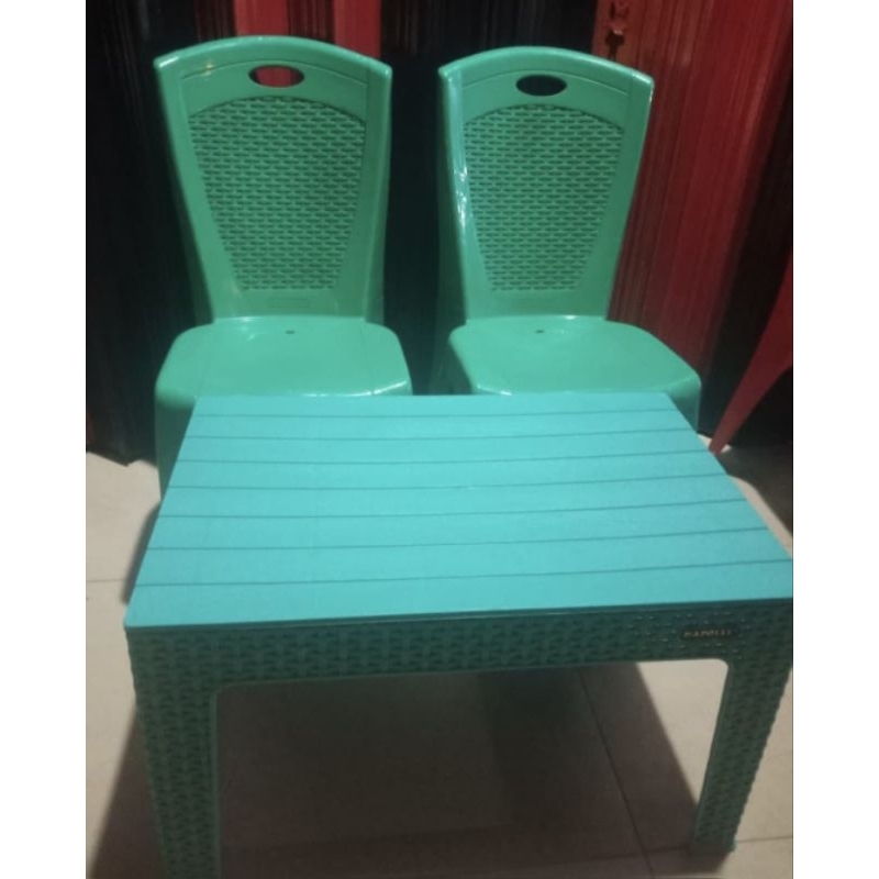 Kursi plastik napolly 211 kursi susun / Kursi meja 1 set
