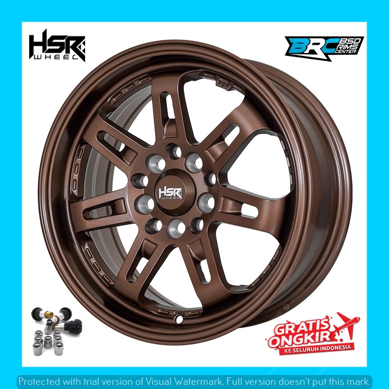 VELG MOBIL RACING HSR DAIMON RING 15 UNTUK MOBIL LUXIO ERTIGA SIENTA DLL