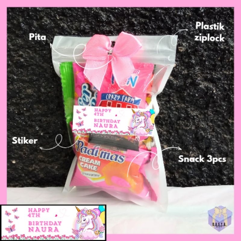 

Mini Gift Snack Tema Pink/ Hampers Mini / Snack Ulang Tahun Custom