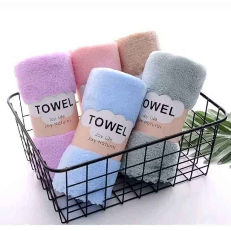 Berkualitas Elstuff582 Handuk Polos Bayi Tanpa Motif / Handuk Lembut