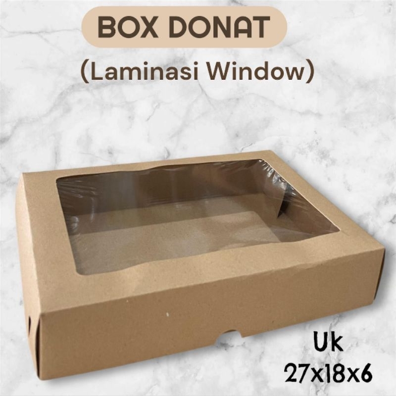 

Box donat kraf window isi 6