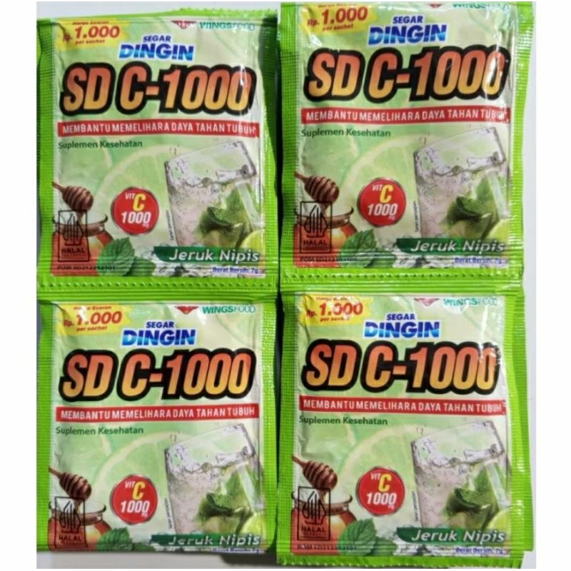 

segar dingin per renceng isi 12 sachet | SD C-1000 jeruk nipis