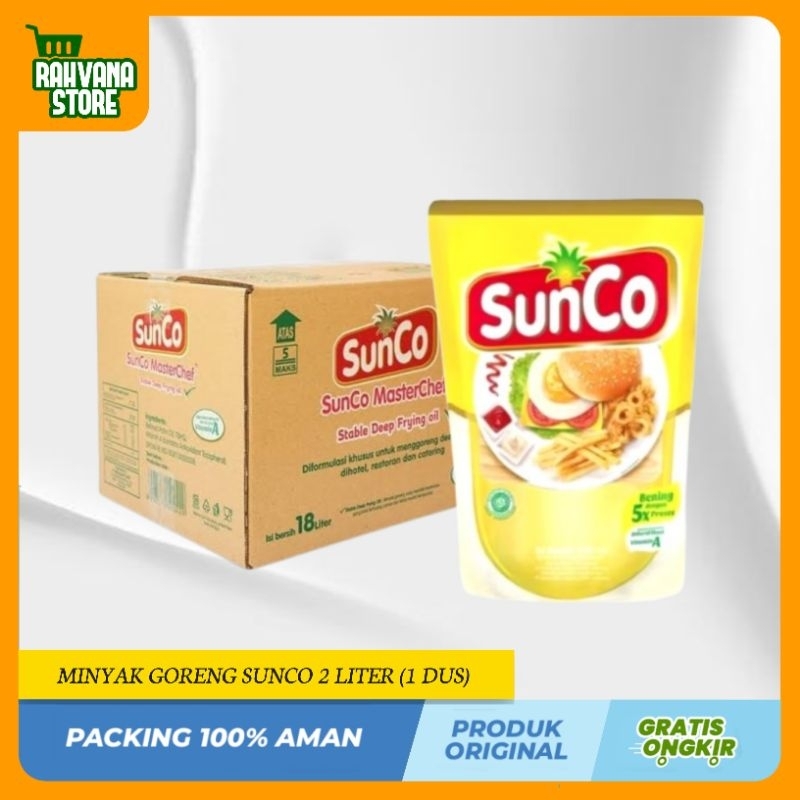

1 Karton Minyak Goreng // Sunco 2L X 6 Pouch // Sunco 1L X 12 Pouch // Filma 2L X 6 Pouch // Sania 2L X 6 Pouch