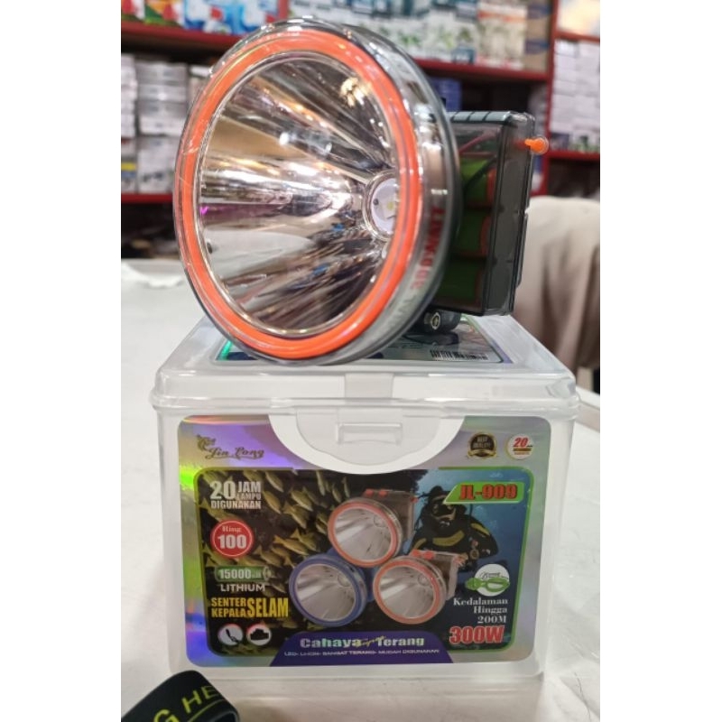 SENTER KEPALA SELAM JINLONG 300W JL 909 CAHAYA PUTIH / SENTER KEPALA SELAM CAHAYA PUTIH 300W JL 909 