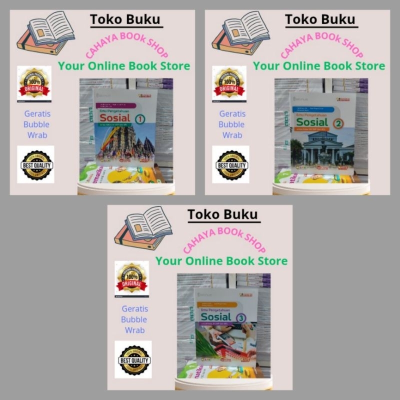 Buku IPS Ilmu Pengetahuan Sosial Kelas 7,8,9 SMP/MTS Kurikulum Merdeka Platinum