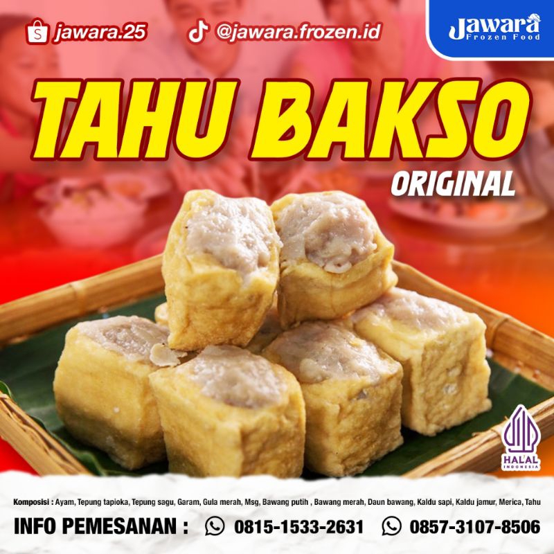 

Tahu Bakso Ayam Jawara – Isi 20 | Camilan Frozen Enak & Gurih Siap Goreng