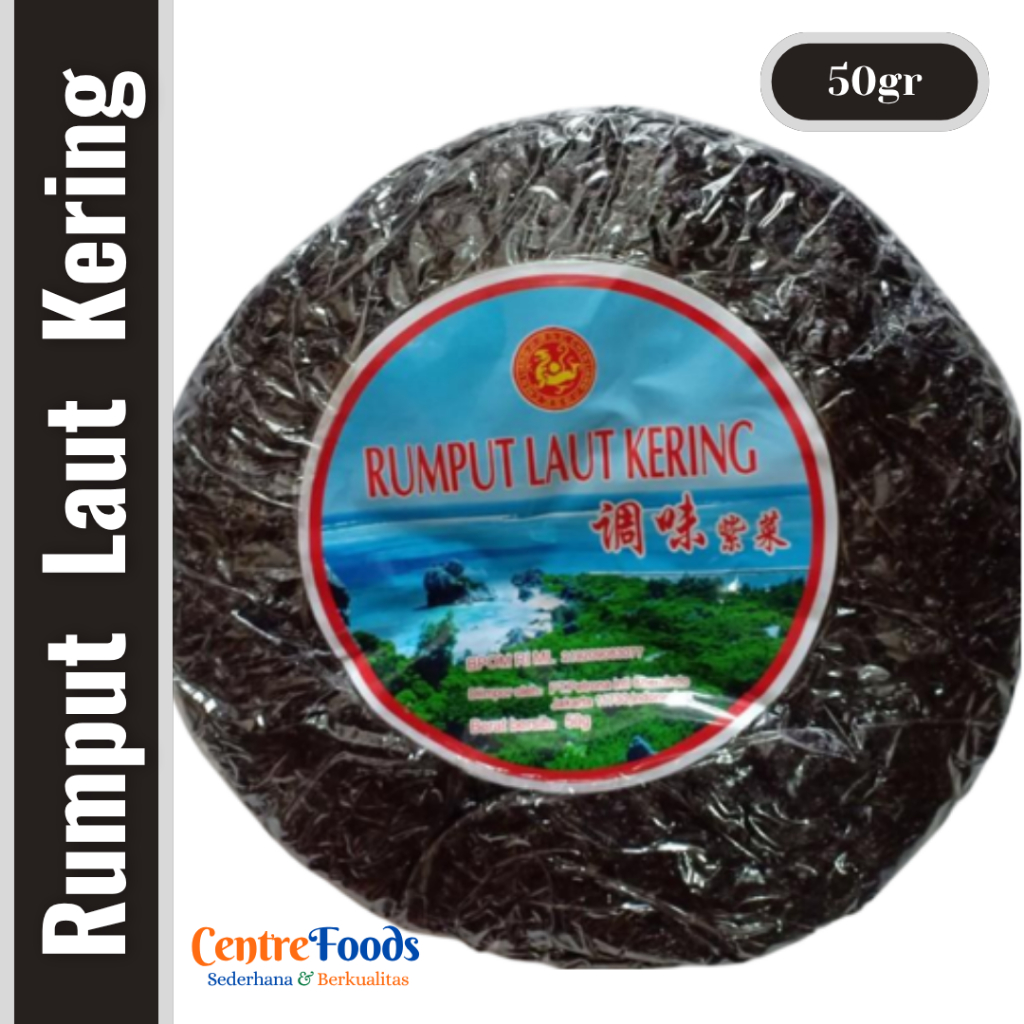 

Rumput Laut Kering Bulat - Dried Seaweed CICAI CICHAI | 50gr [ Harga Per BKS ]