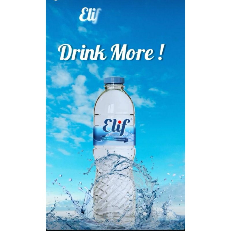 

Air mineral botol Elif 600 ml per dus