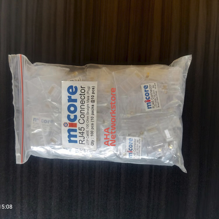 Konektor UTP Cat5e Micore Konektor UTP Cat5e Micore Konektor UTP Cat5e (100pcs)