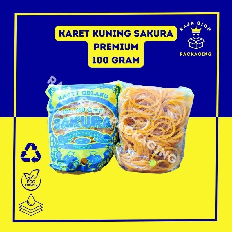 

Karet Gelang Kuning SAKURA 100gr