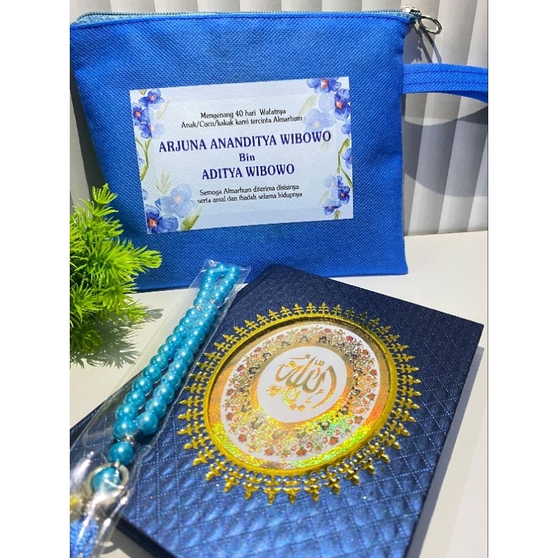 PAKET MURAH BUKU YASIN HARDCOVER TASBIH DAN TAS