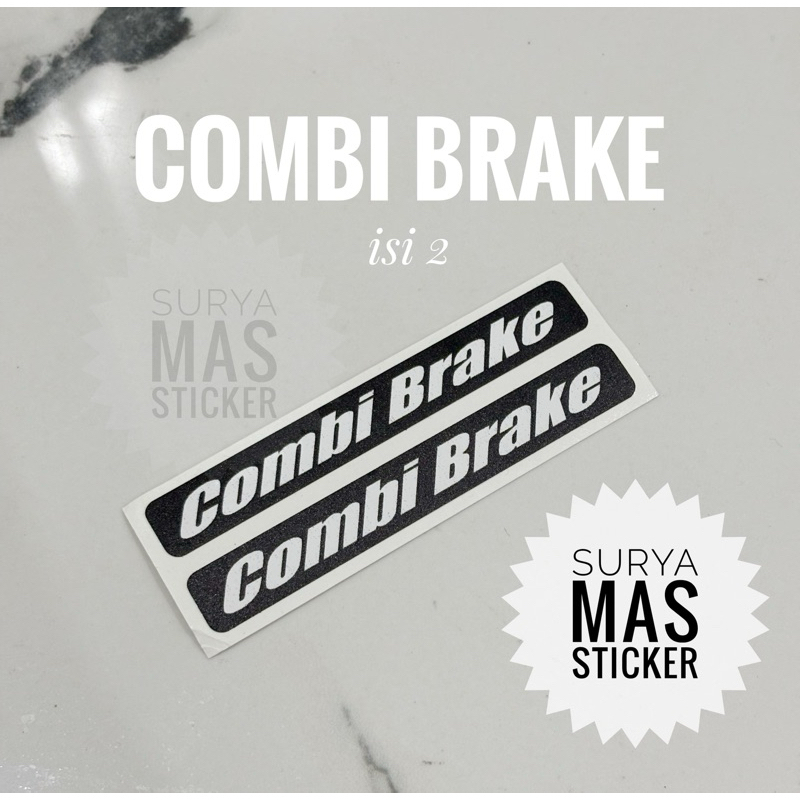 stiker combi brake motor