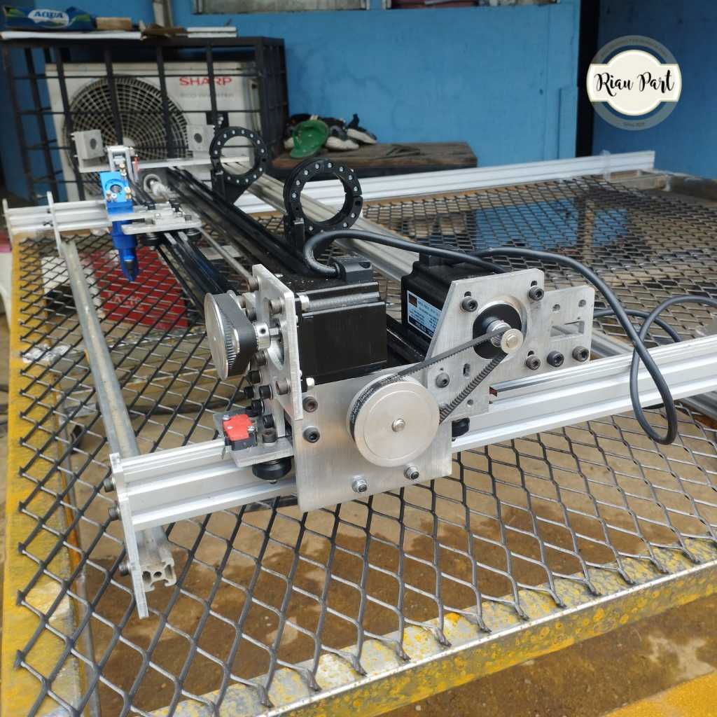 DIY Gantry Rangka Mesin CNC Laser Co2 tabung bukan laser fiber