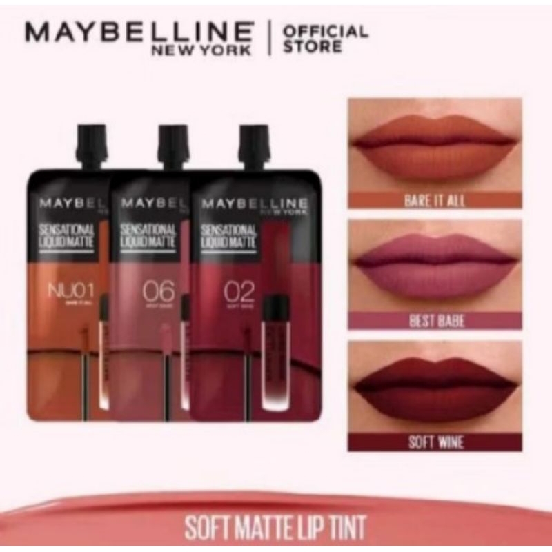 Maybelline Sensational Liquid Matte Lip Cream Sachet