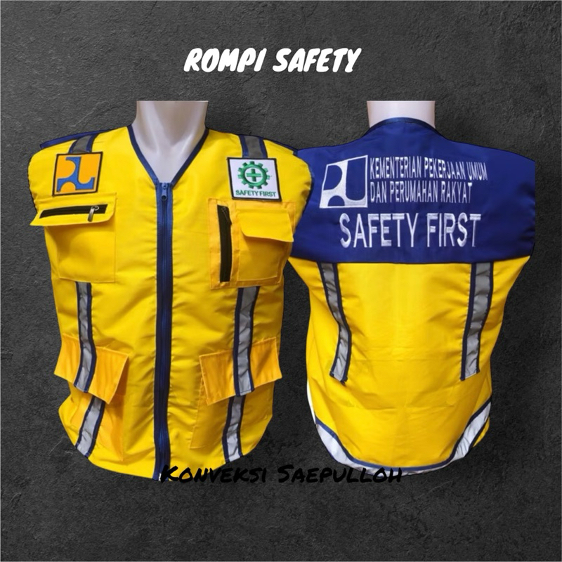 Rompi PUPR Bina Marga Terbaru Bahan Drill Premium Bisa Custom