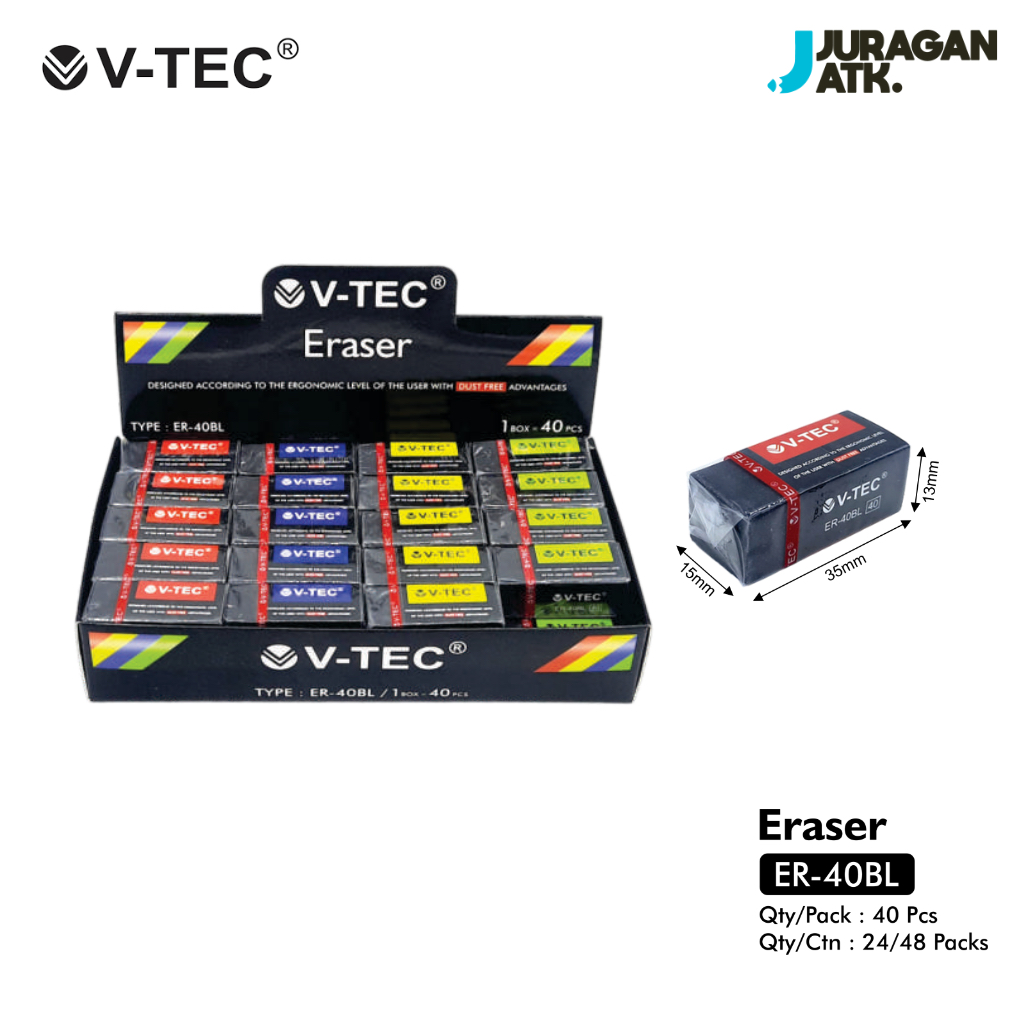

Eraser Penghapus V-Tec ER-40BL