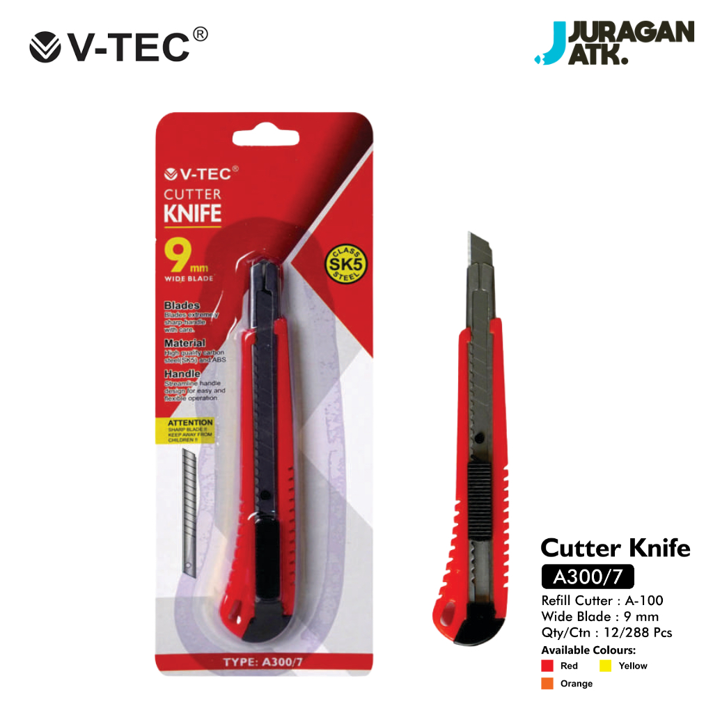 

Cutter Knife V-Tec Cutter Pemotong kertas V-Tec A300/7
