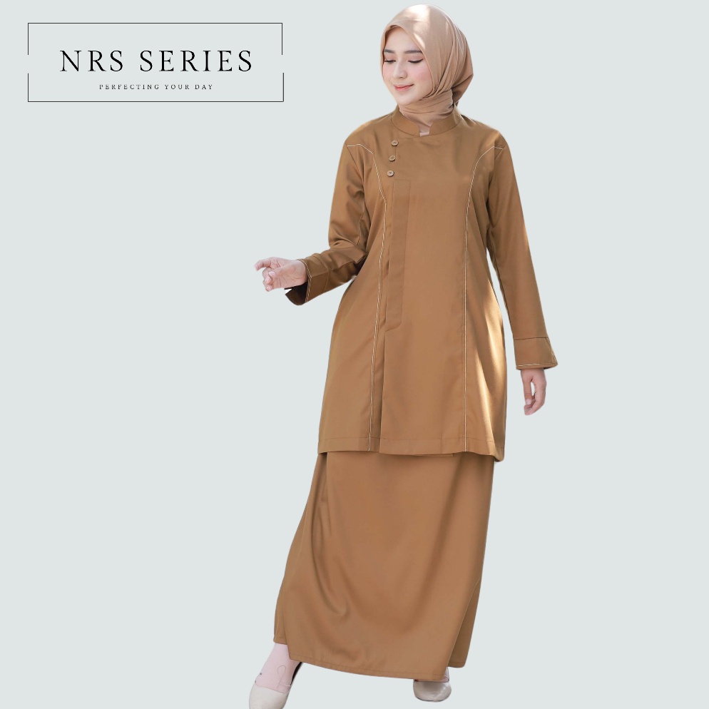 KODE E78T NRS Series  Baju Khaki Pns Wanita Tunik Seragam Setelan Dinas PDH