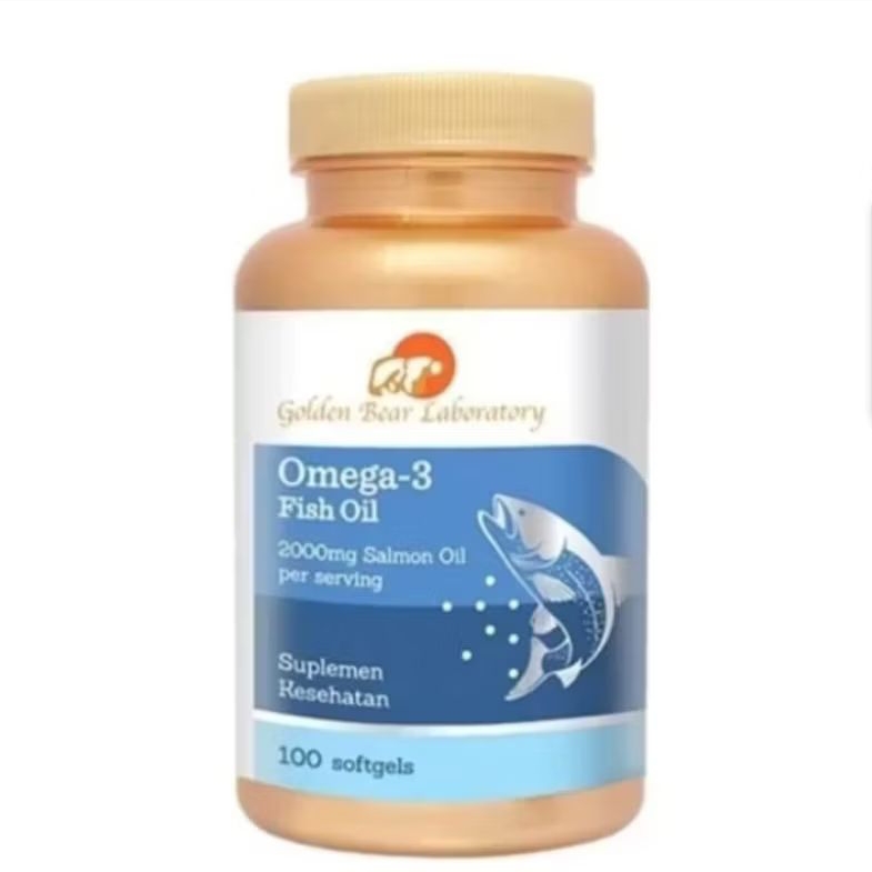GOLDEN BEAR Salmon Omega-3 100 Sofgels Kesehatan Otak Jantung GoldenBear Laboratory Omega 3 Omega3 F