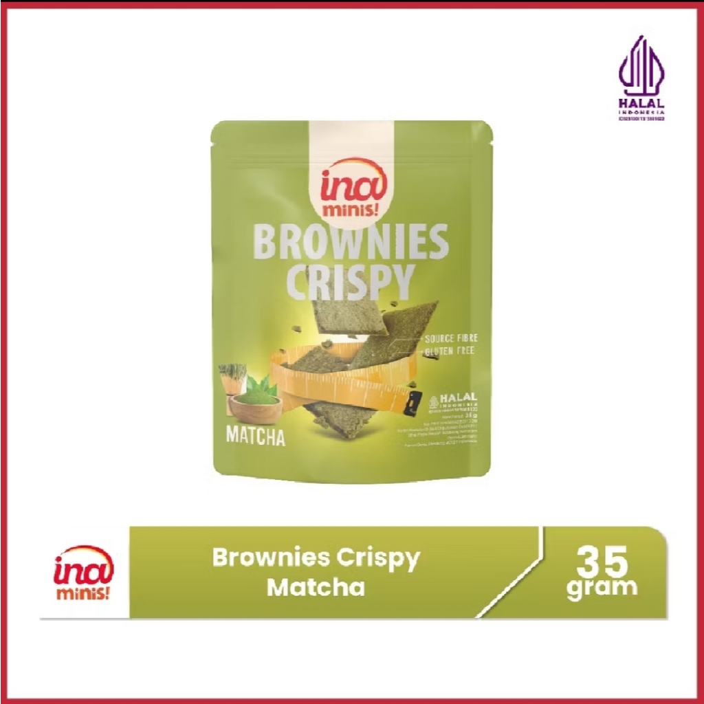 

Ina Minis Brownies Crispy Matcha by Ina Cookies