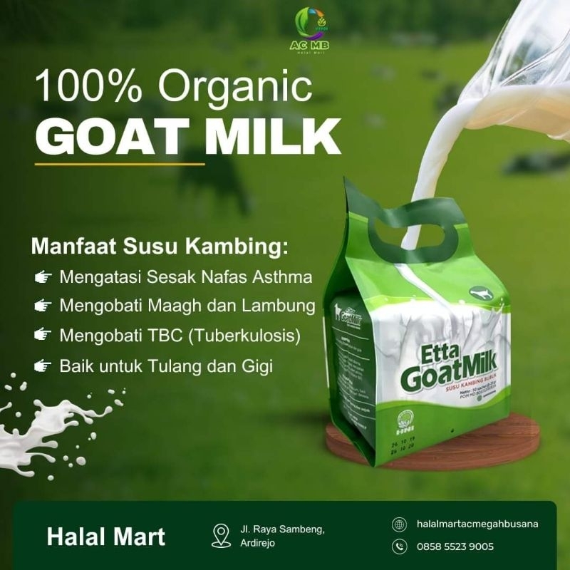 

Susu Kambing Etta Goat Milk Susu Organic Susu Halal Mart