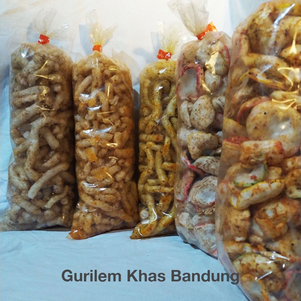 

Kerupuk Gurilem Paket isi 5 pcs Gurih Enak Renyah Snack Cemilan Khas Bandung