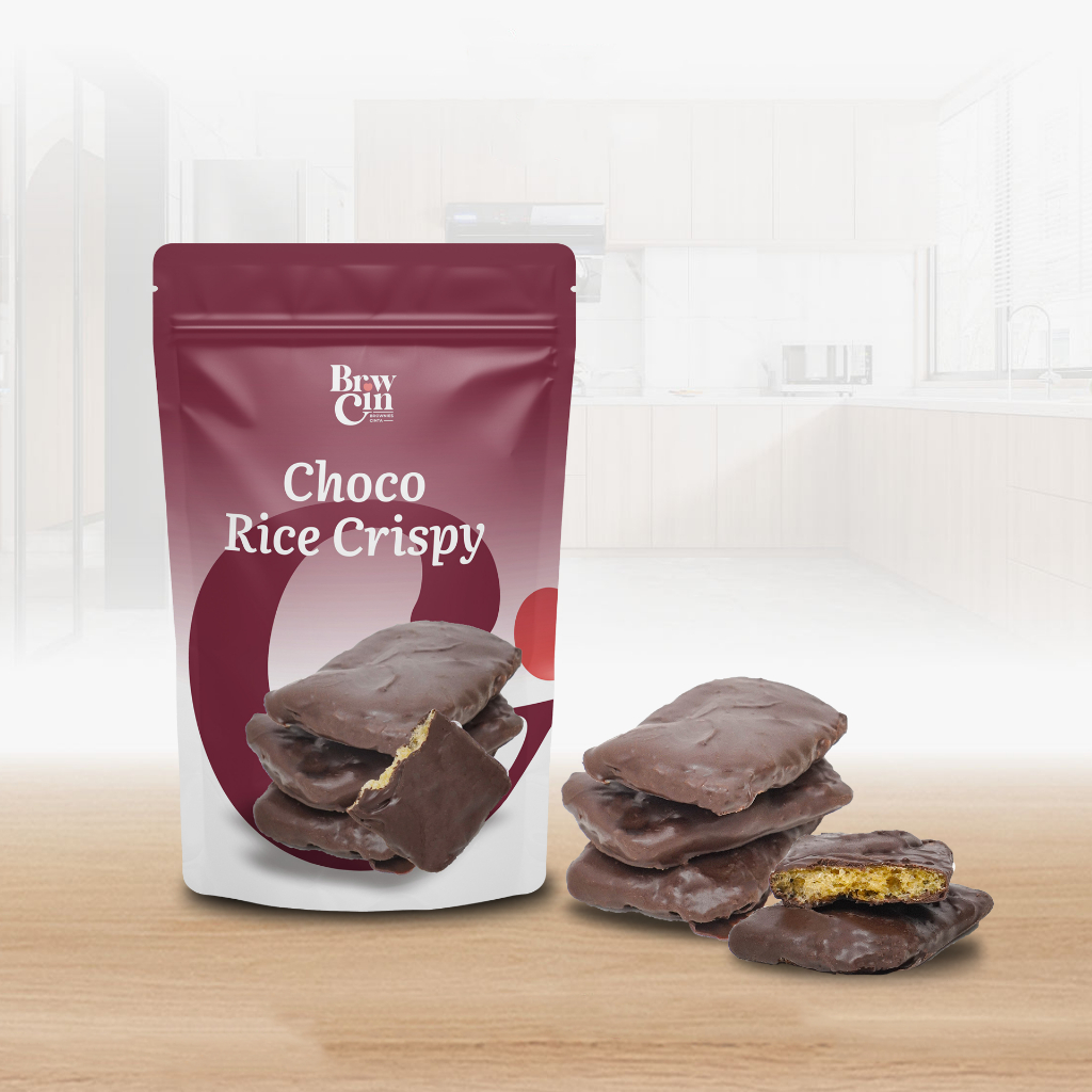 

Choco Rice Crispy Brownies Cinta | Snack Series Brownies Cinta
